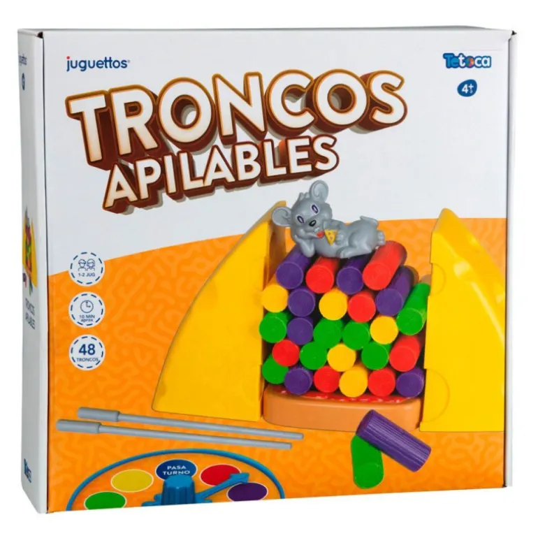 Tetoca Ratón Troncos Apilables