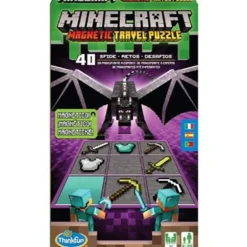 Think Fun Minecraft Puzzle Magnetic Travel Puzzle Juego de Lógica