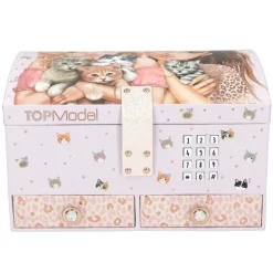 TOPModel Joyero Grande con Código y Sonido Cat Love