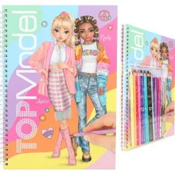 TOPModel Set con Libro para Colorear