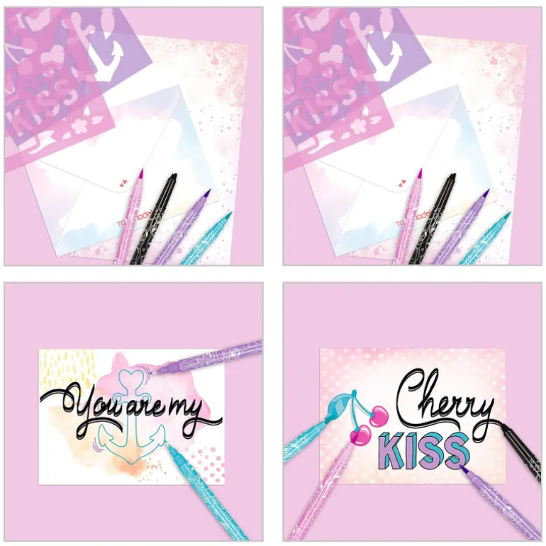 TOPModel Set de Cartas y Letetring