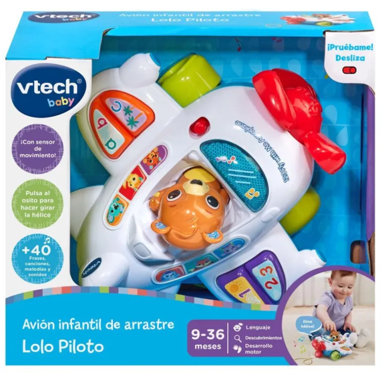 VTech Baby Avión infantil de Arrastre Lolo Piloto