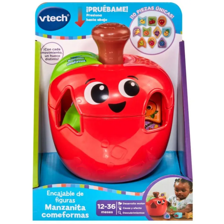 VTech Baby Encajable de Figuras Manzanita Comeformas
