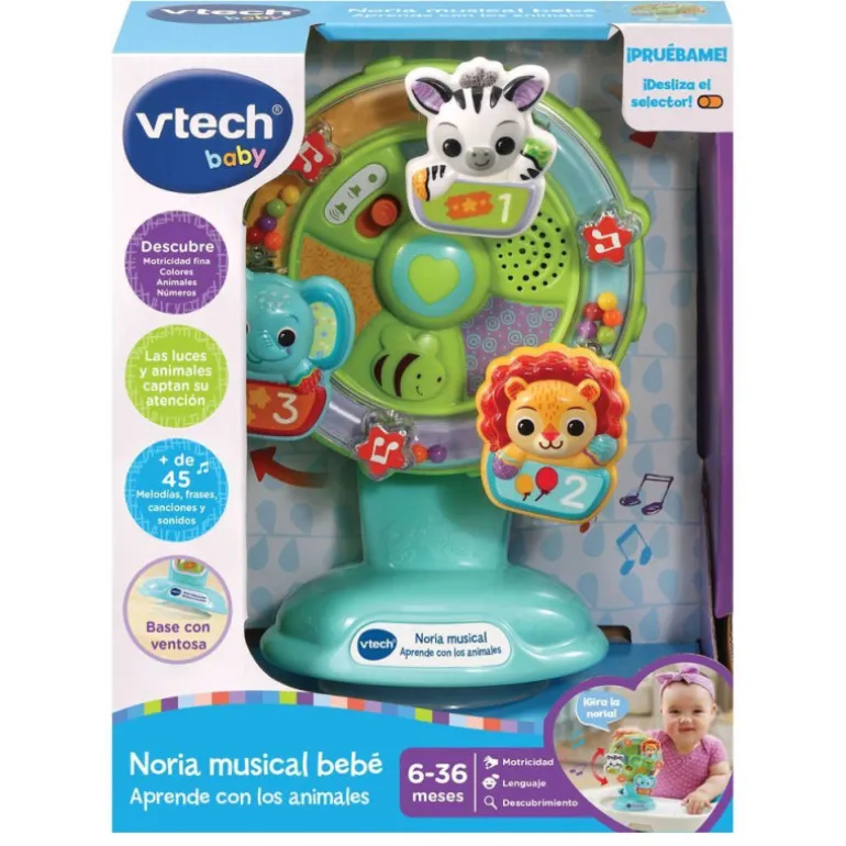 VTech Baby Noria Musical Bebé Aprende con los Animales