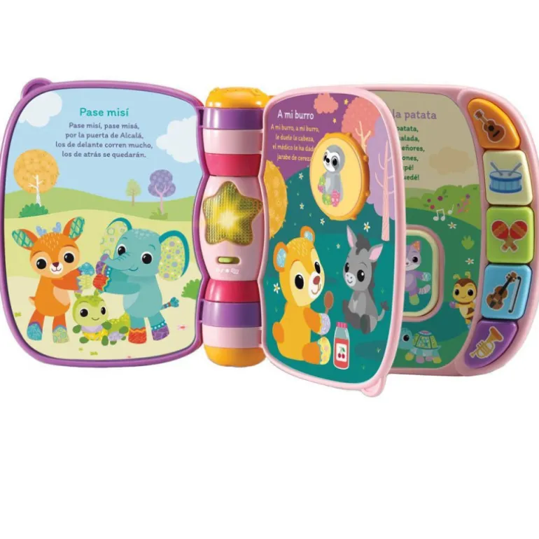 VTech Baby Primeras Canciones Rosa Libro Interactivo para Bebés