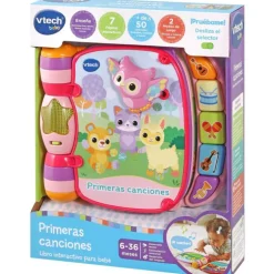 VTech Baby Primeras Canciones Rosa Libro Interactivo para Bebés