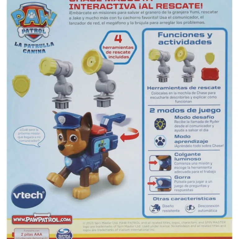 VTech Paw Patrol Chase Mascota Interactiva ¡Al Rescate!